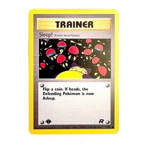 Team Rocket Sleep! Trainer 1st Edition Pokémon Vintage Card Rare TCG